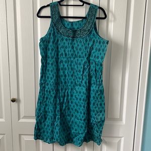Dark teal and black design tunic dress, melange size XXL (never worn)